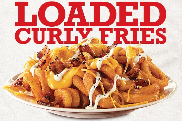 Arby’s has an online coupon for a free Loaded Curly Fries with 