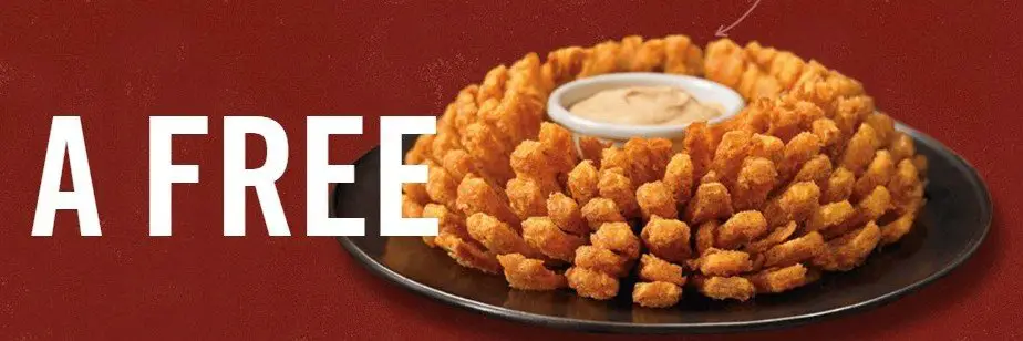 Does Outback offer anything free during happy hour?