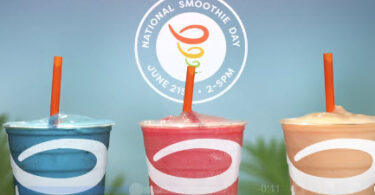 Vanilla Blue Sky smoothie at Jamba Juice