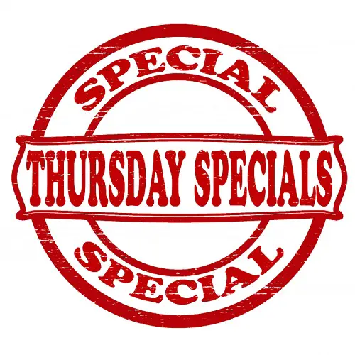 Thursday Restaurant Deals and Specials EatDrinkDeals