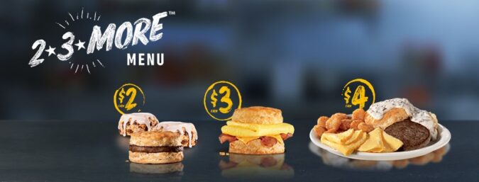 Hardee's $2 $3 $4 Menu