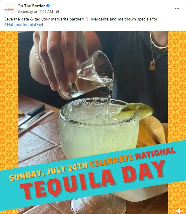 On The Border Tequila Day Deals