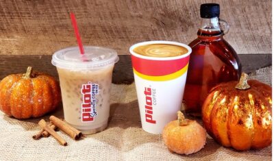 Pumpkin coffee for 2019 at Pilot Flying J