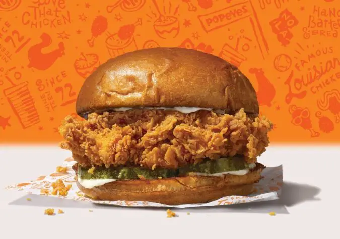 new chicken sandwich at popeyes lousiana kitchen