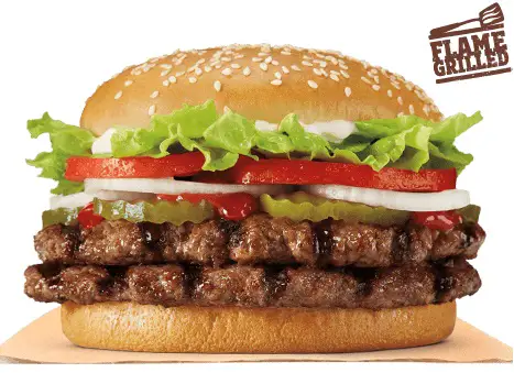 Double Whopper deal at Burger King