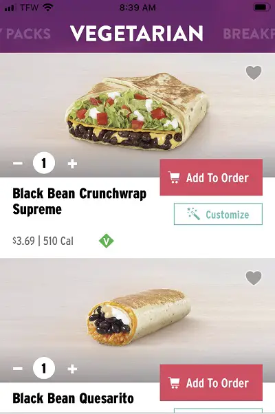 Taco Bell Veggie Mode