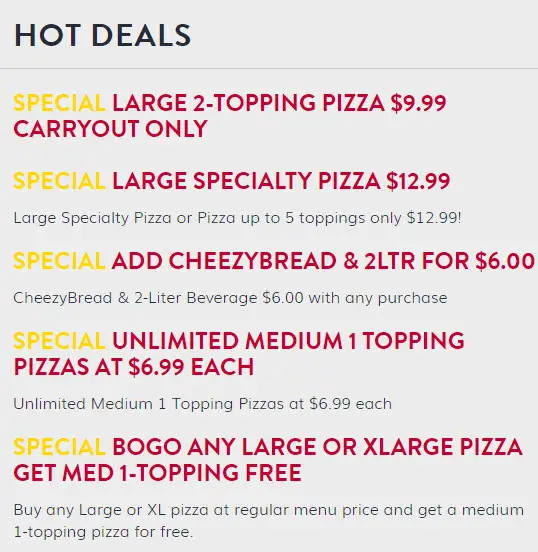 Marco's Pizza Deals 6.99 Mediums and More EatDrinkDeals
