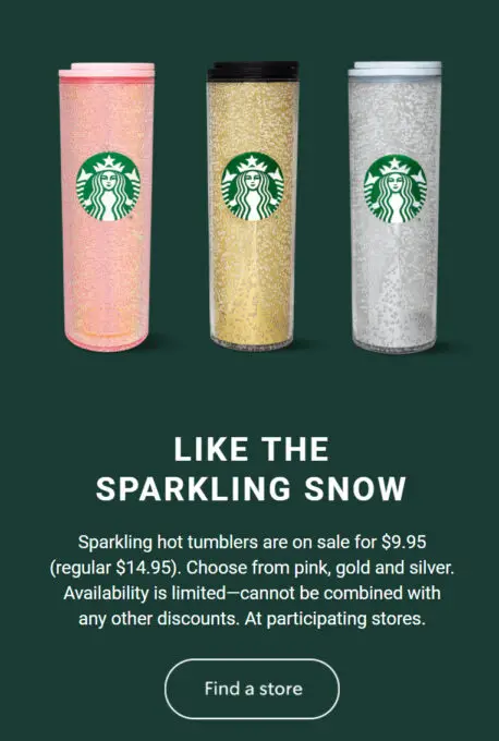 Starbucks Tumblers Sale