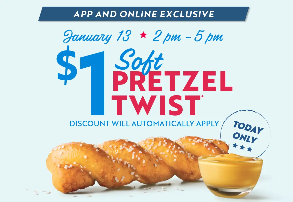 Sonic Deals and App Specials 0.99 Pretzel Twists Today EatDrinkDeals