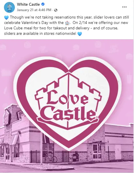 White Castle Valentine's Day
