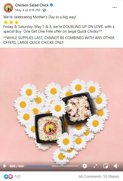 Chicken Salad Chick BOGO Deal