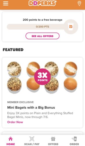 Dunkin' App Screenshot