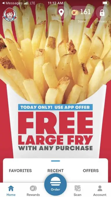 Wendy's Free Fries