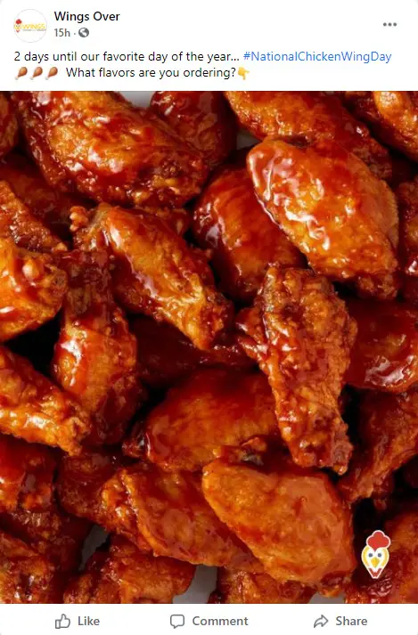 Wings Over $5 Off