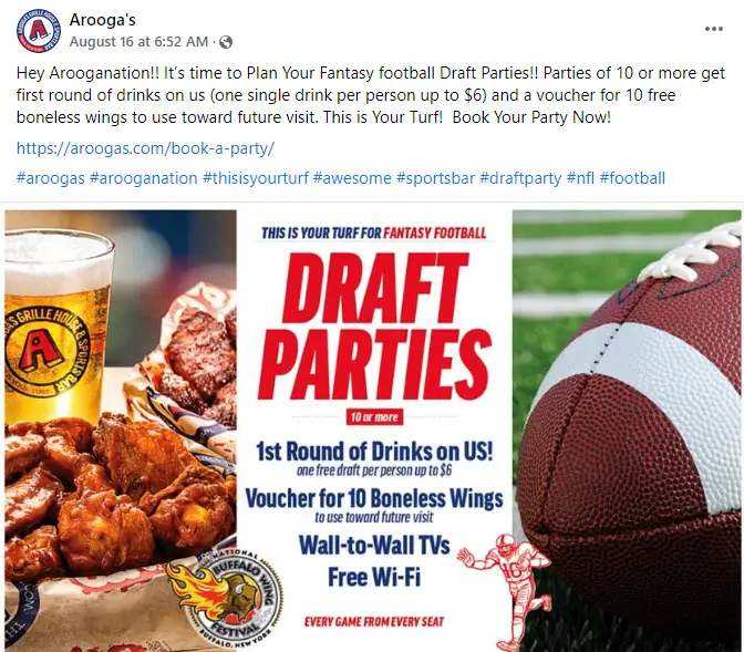 Arooga's Fantasy Football Draft