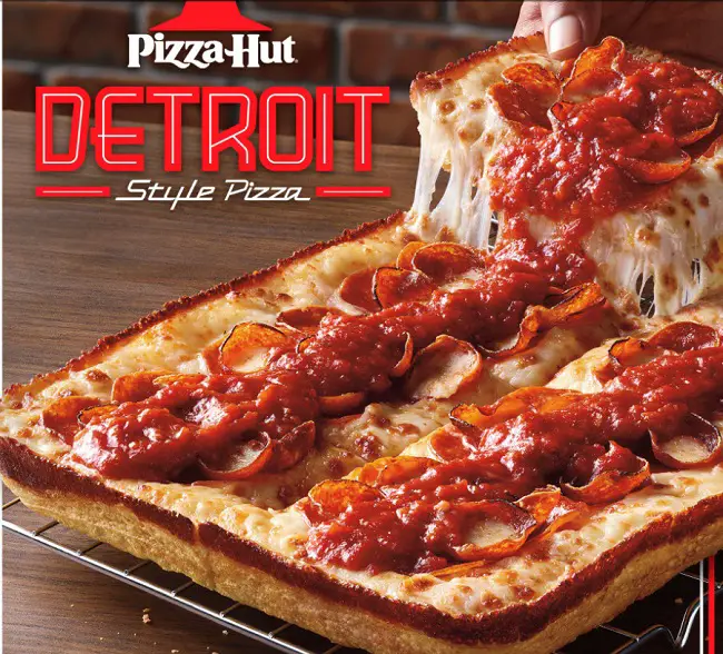 Pizza Hut Detroit Pizza For $12.99