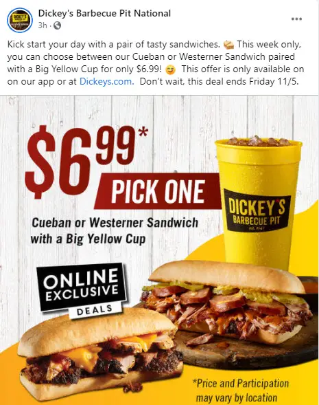 Dickey's Promo Code