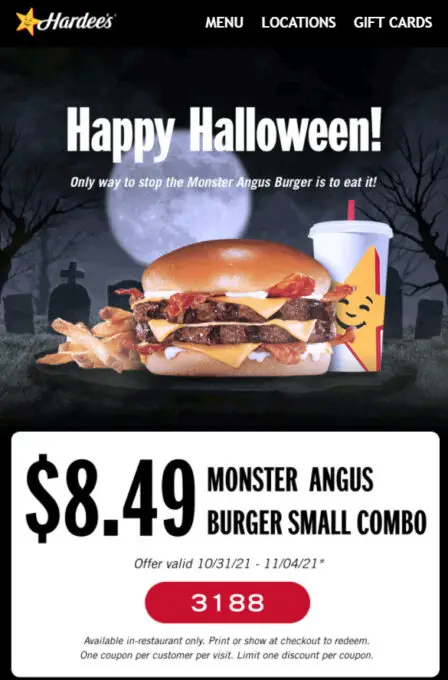 Hardee's Thickburger Combo Coupon