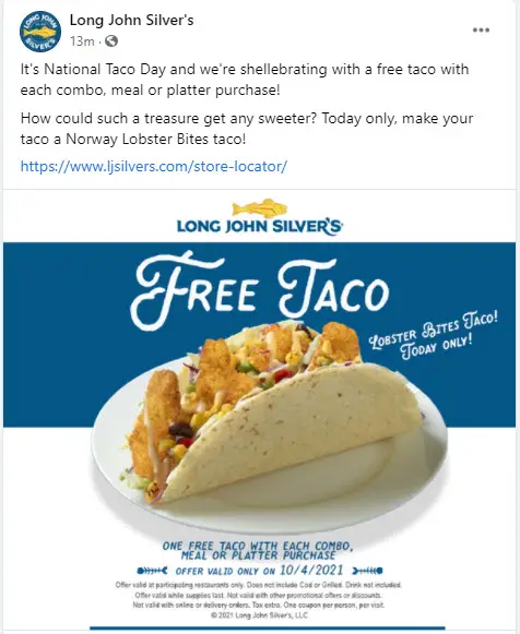 Long John Silver's Coupon 