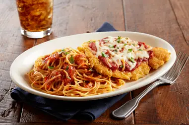 BJ's Italian Chicken Parmesan and Spaghetti