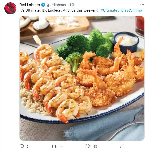 Red Lobster Endless Shrimp For $19.99 Deal