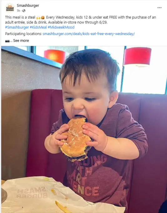 Smashburger Free Kids Meal
