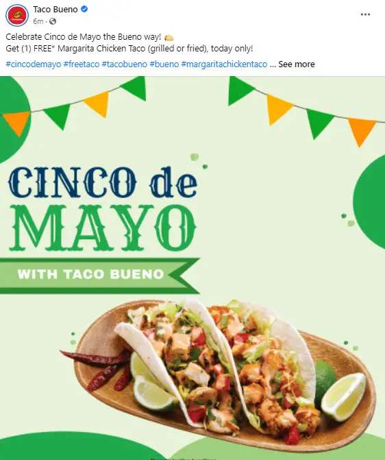 Taco Bueno Free Taco May 5