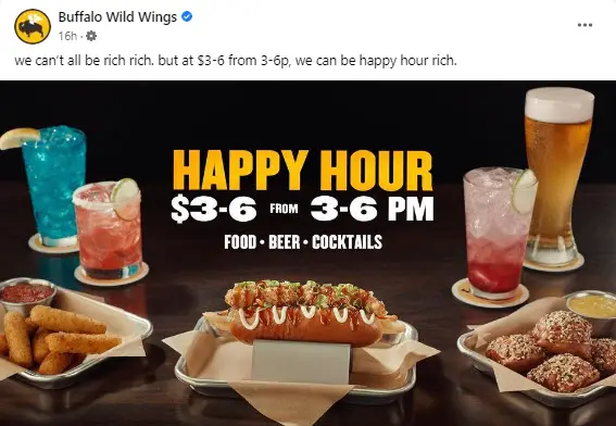 Buffalo Wild Wings Happy Hour