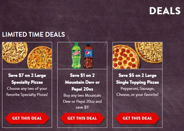 Casey's Pizza Deals