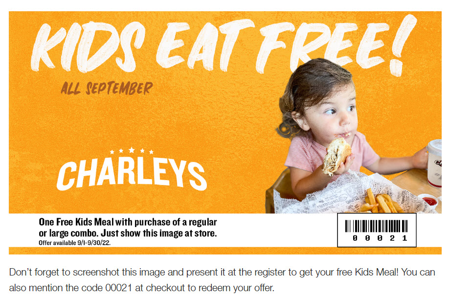 Charley's Cheesesteaks Coupon