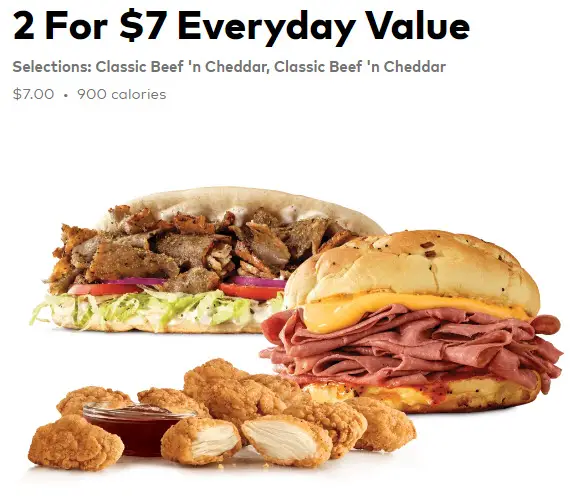 Arbys Specials April 2025 Dru Wenonah