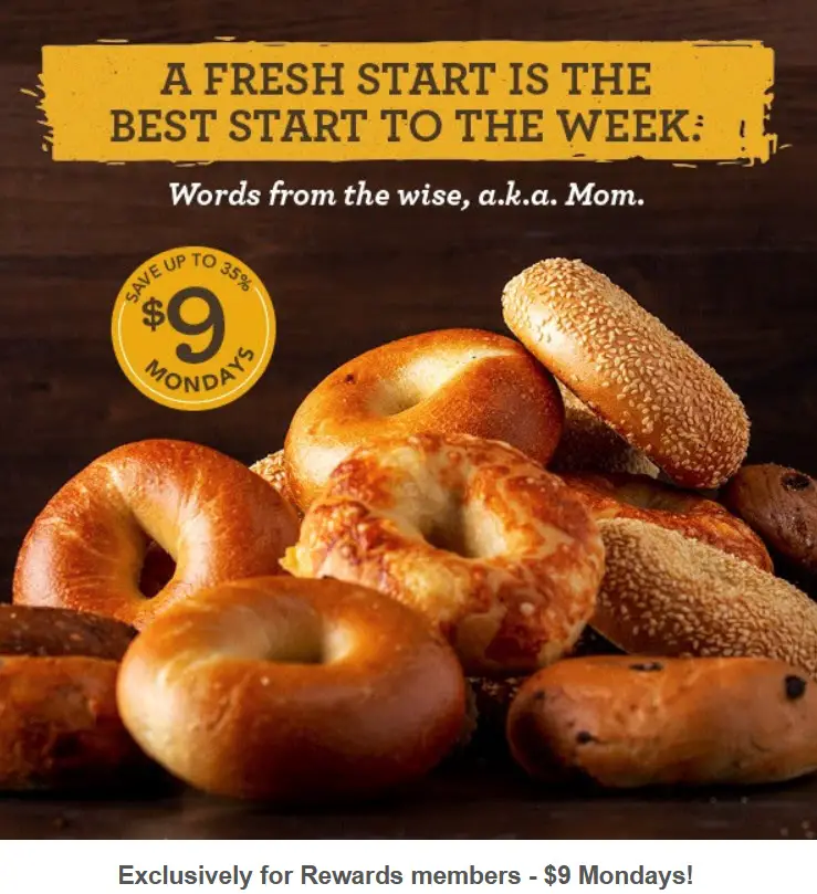 Einstein Bros. $9 Baker's Dozen Special