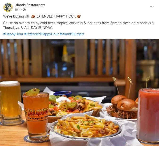 Islands Restaurants Happy Hours