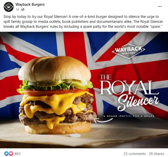 Wayback Royal Silencer Burger