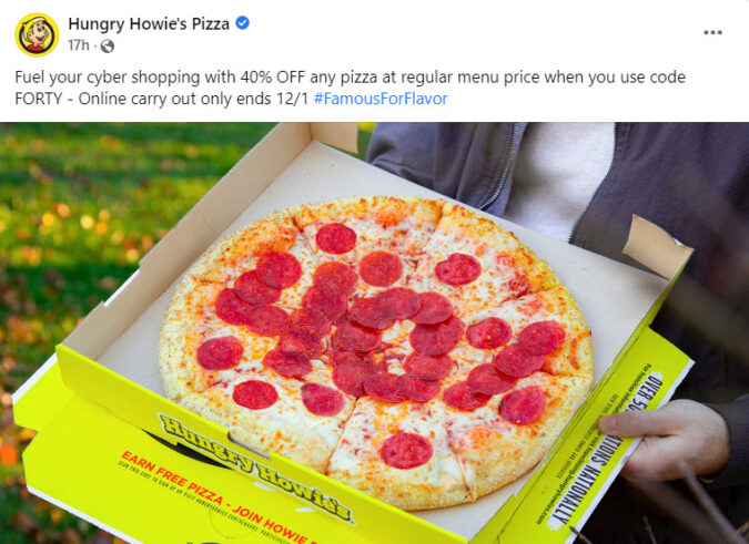 Hungry Howie's 40% Off Promo Code