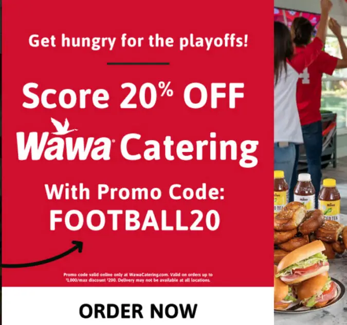 Wawa 20% off promo code