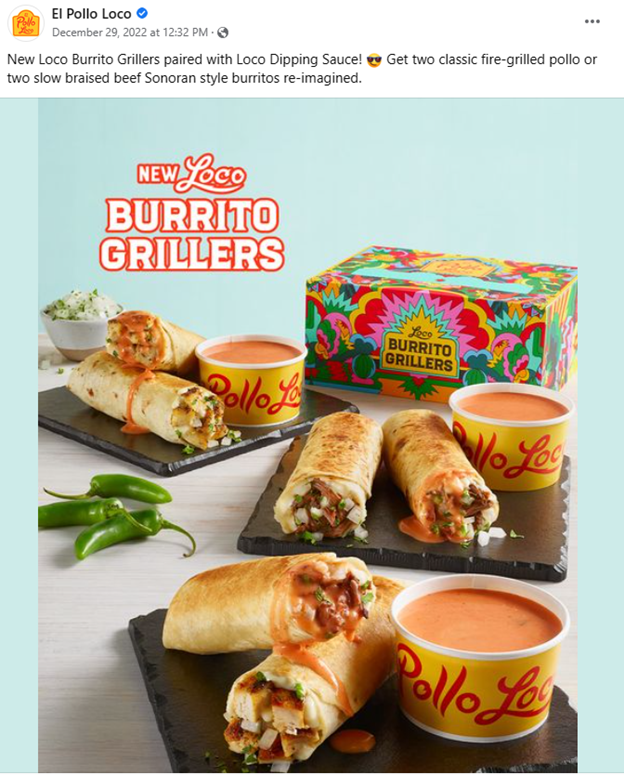 El Pollo Loco Grillers Burritos