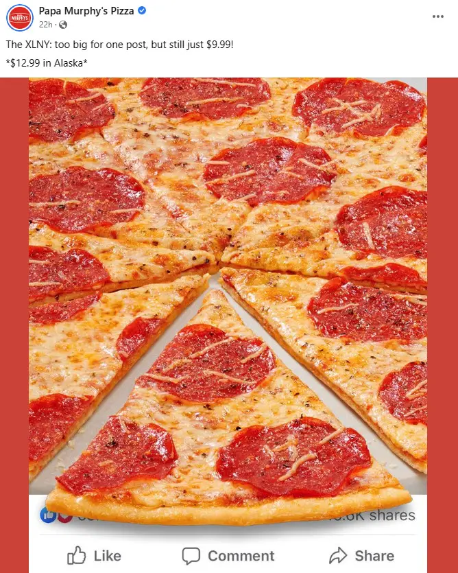 Papa Murphy's Xlny Vs Family Size Papa Murphy's Promo Codes And Deals: BOGO Pizzas