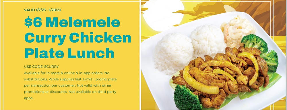 Ono Hawaiian Coupons &amp; Promo Codes - $6 Plates