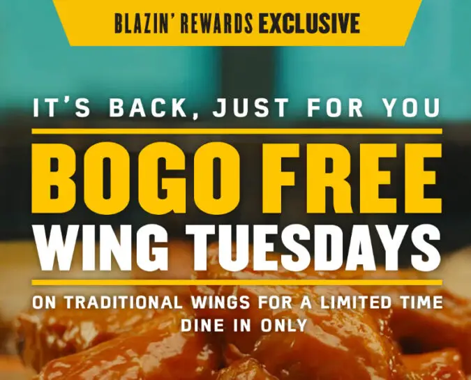 Buffalo Wild Wings BOGO Tuesdays