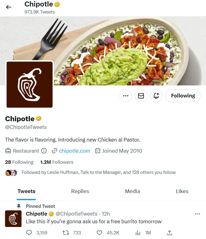 Chipotle Free Burrito Promo Code