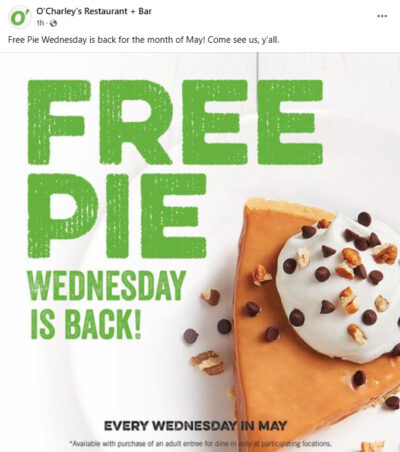 O'Charley's Specials And Coupons: 30% Off Gift Cards