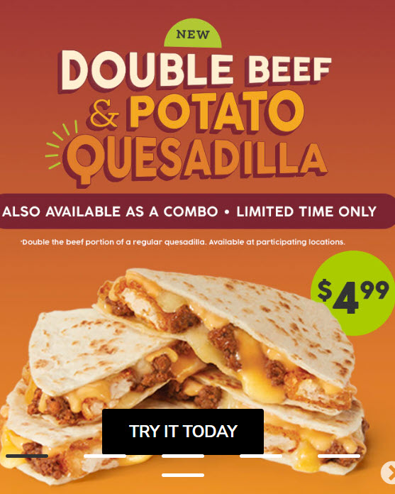 Taco John's Double Beef Quesadilla