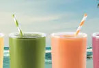 Tropical Smoothie Cafe: Colorful smoothies