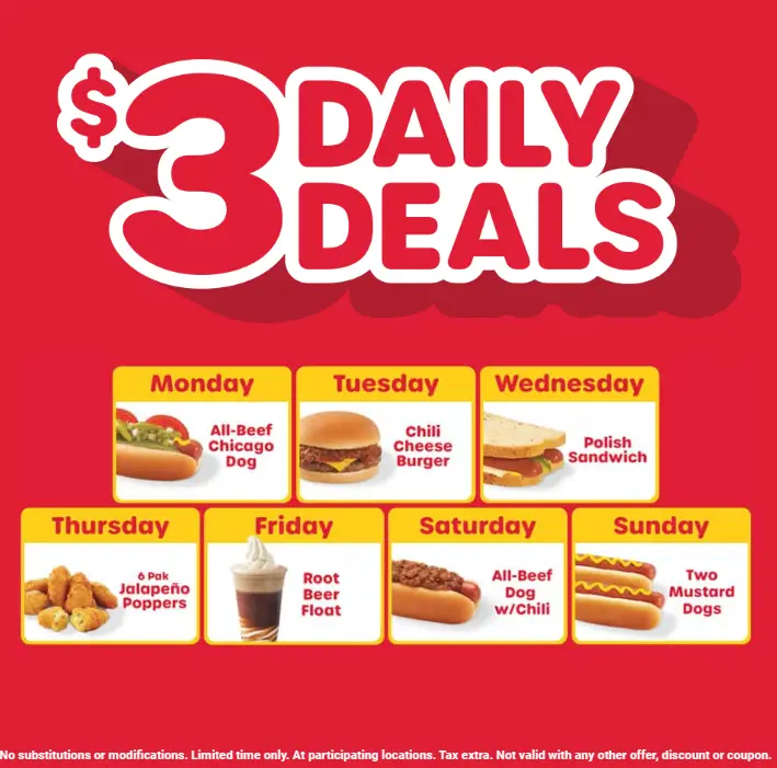 Wienerschnitzel $3 Daily Deals