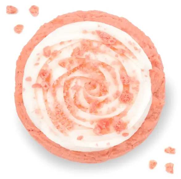 Pink Velvet Cake cookie at Crumbl Cookies