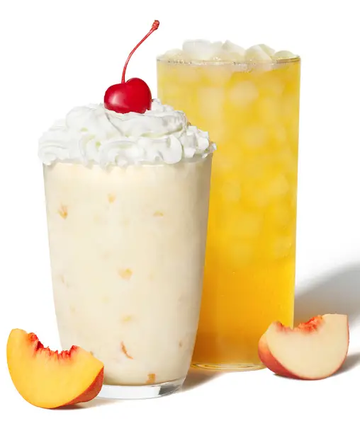 Chick-Fil-A Peach Shake and Drink
