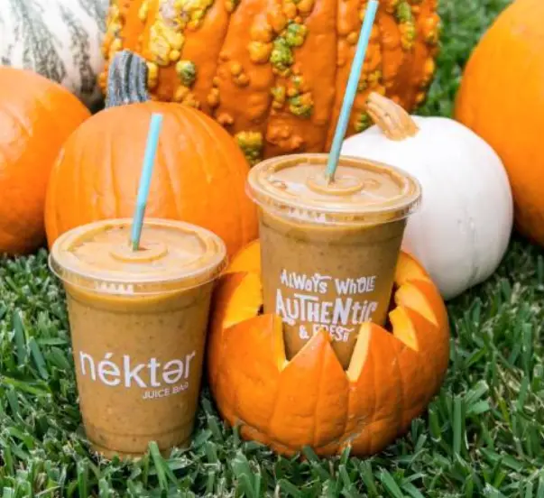 Nekter Juice Bar Pumpkin Menu