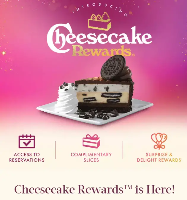 Cheesecake Factory Rewards