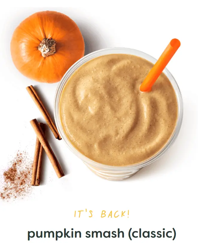 Jamba Pumpkin Smash Smoothie